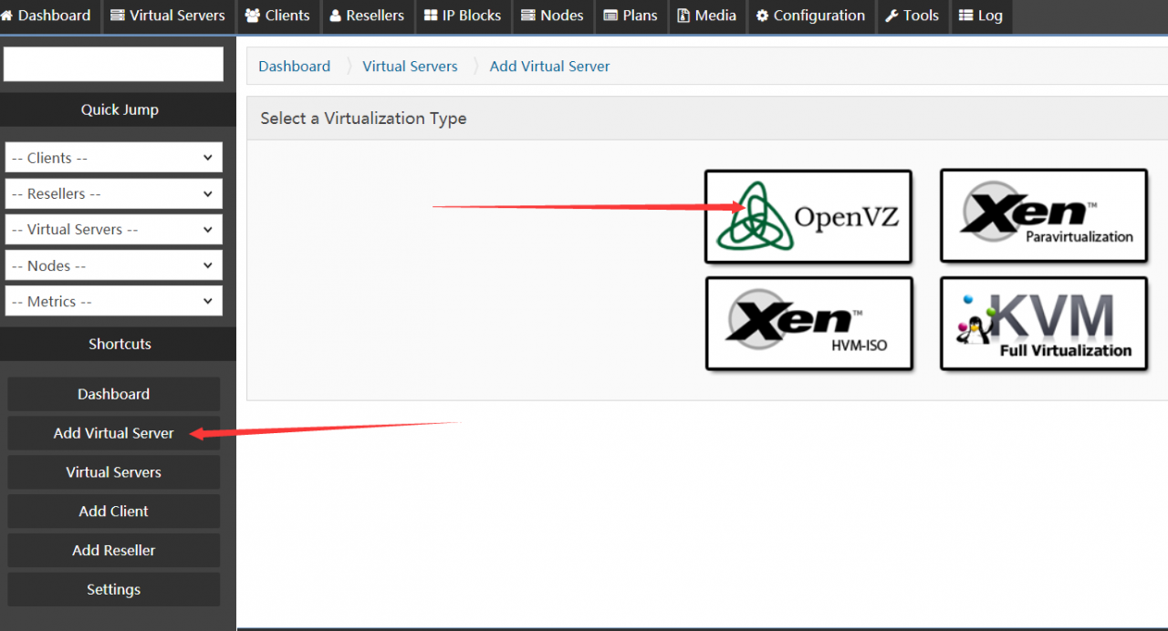 KVM服务器使用solusvm开设openvz的nat小鸡图文教程
