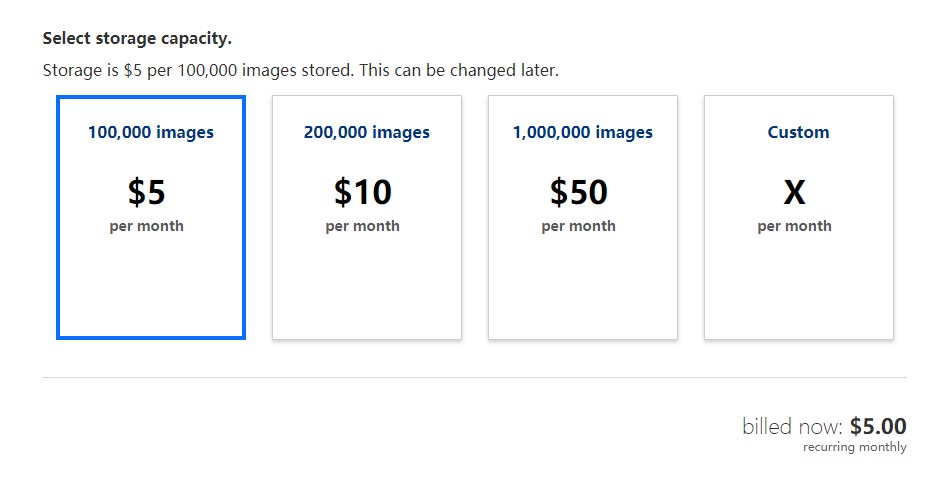 Cloudflare：推出了图床服务，月付5美金，可存储10万张图片