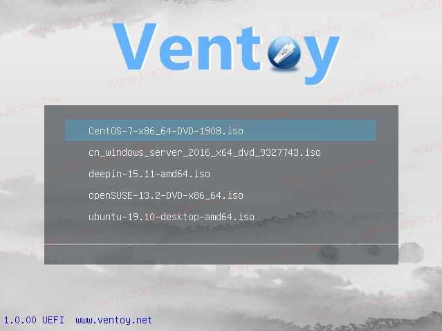 Ventoy 1.0.70 一个U盘装N个系统