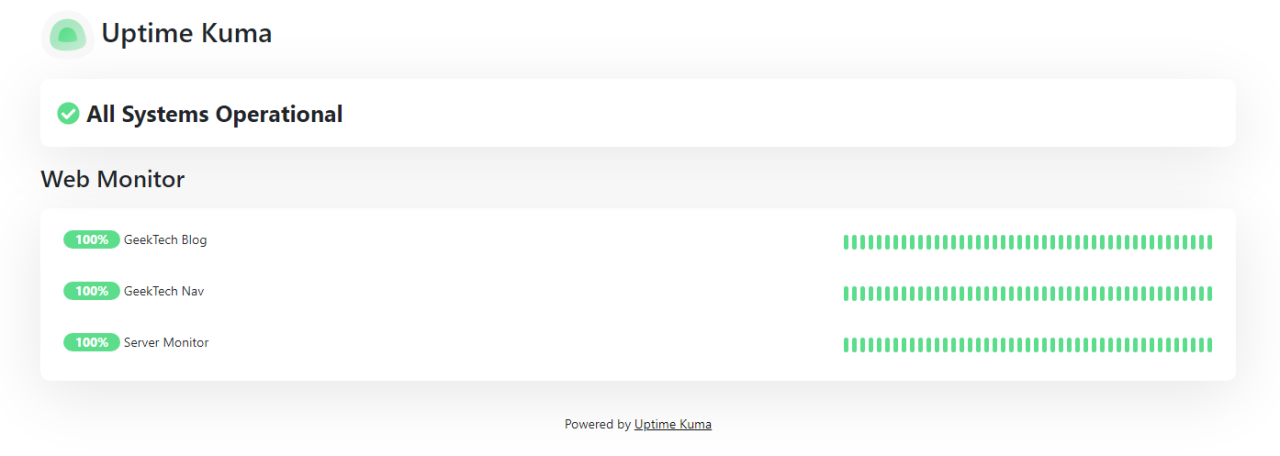 Uptime Kuma 一个漂亮又实用的专属网站监控