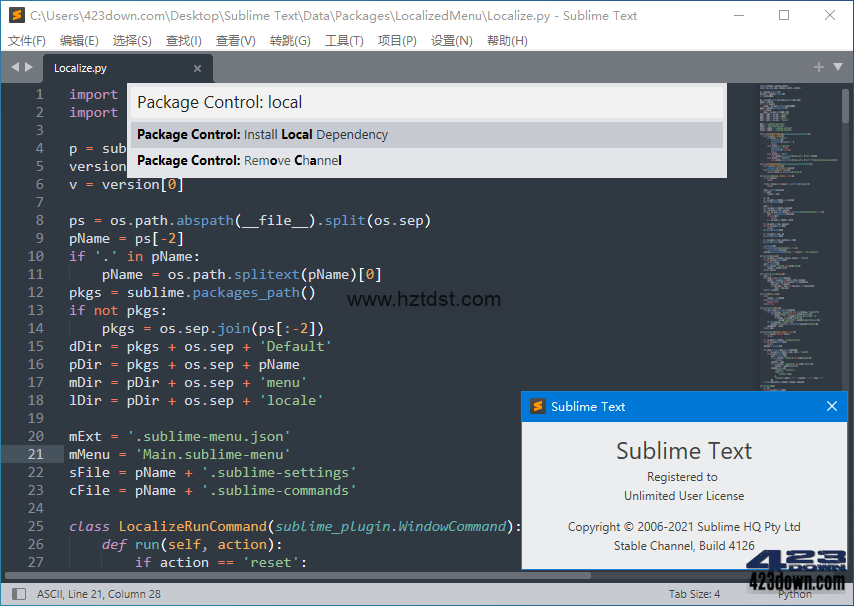 Sublime Text_v4.0_Build_4145_Dev 破解版 文件编辑